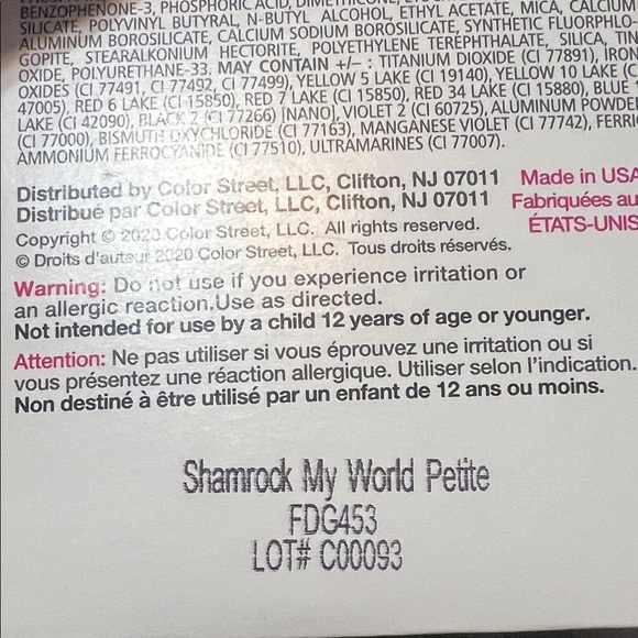 Color Street Petite Green Star Nail Strips - Picture 4 of 4